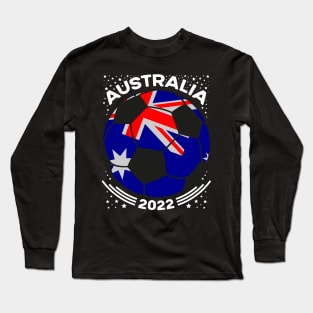 Australia Flag Soccer Football Team Long Sleeve T-Shirt